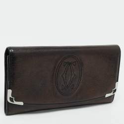 Cartier Black Leather Marcello de Cartier Flap Wallet