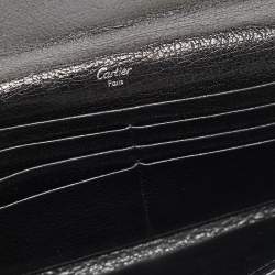 Cartier Black Leather Marcello de Cartier Flap Wallet