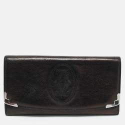 Cartier Black Leather Marcello de Cartier Flap Wallet