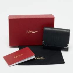 Cartier Black Leather Must de Cartier Small Multiple Wallet