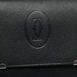 Cartier Black Leather Must de Cartier Small Multiple Wallet