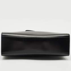Pre Owned Cartier Black Leather Panthere Tote