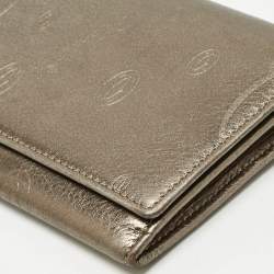 Pre Owned Cartier Gold Leather Happy Birthday Flap Continental Wallet