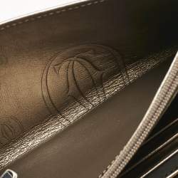 Pre Owned Cartier Gold Leather Happy Birthday Flap Continental Wallet