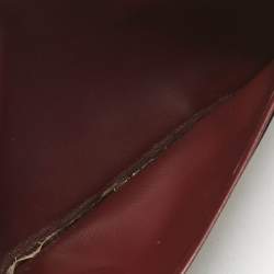 Pre Owned Cartier Burgundy Leather Le Must De Cartier Long Wallet