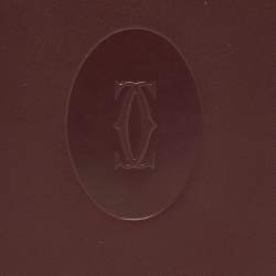 Pre Owned Cartier Burgundy Leather Le Must De Cartier Long Wallet