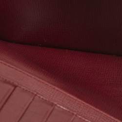 Pre Owned Cartier Burgundy Leather Le Must De Cartier Long Wallet
