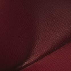 Pre Owned Cartier Burgundy Leather Le Must De Cartier Long Wallet