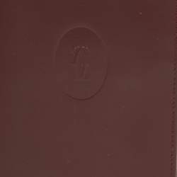 مملوكة مسبقًا Cartier Burgundy Leather Must De Cartier Bi Fold Long Wallet