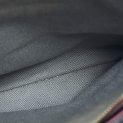 Pre Owned Cartier Dark Red Leather Mini C de Cartier Bag