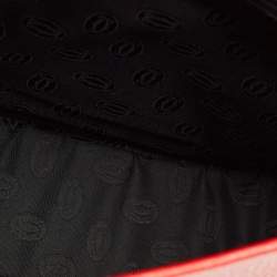 Pre Owned Cartier Red Leather Must de Cartier Saddle Bag