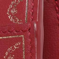 Pre Owned Cartier Red Leather Guirlande de Cartier Wallet On Chain