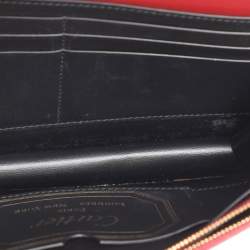Pre Owned Cartier Red Leather Guirlande de Cartier Wallet On Chain