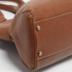 Pre Owned Cartier Brown Leather Large Marcello de Cartier Bag