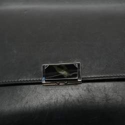 Pre Owned Cartier Black Leather Jeanne Toussaint Top Handle Bag