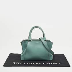 Pre Owned Cartier Green Leather Mini C de Cartier Bag