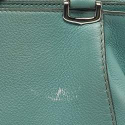 Pre Owned Cartier Green Leather Mini C de Cartier Bag
