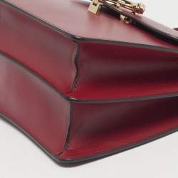 مملوكة مسبقًا Cartier Burgundy Leather Small Panthere C De Cartier Top Handle Bag