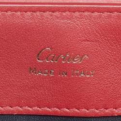 Pre Owned Cartier Red Leather Mini Guirlande de Cartier Top Handle Bag