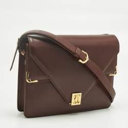 Pre Owned Cartier Red Leather Must de Cartier Shoulder Bag