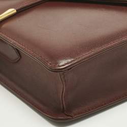 Pre Owned Cartier Red Leather Must de Cartier Shoulder Bag