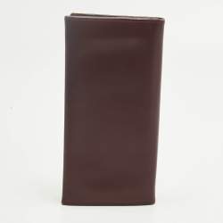 Pre Owned Cartier Burgundy Leather Must de Cartier Continental Wallet