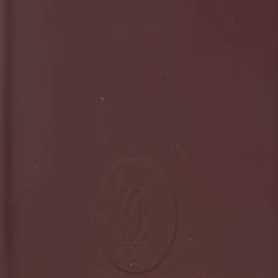 Pre Owned Cartier Burgundy Leather Must de Cartier Continental Wallet