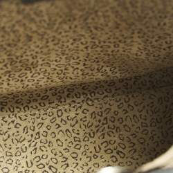 Pre Owned Cartier Black Leather Panthere De Cartier Drawstring Backpack