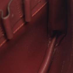 Pre Owned حقيبة كارتير كروس بودي موست دو كارتير جلد عنابي