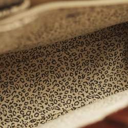 مملوكة مسبقًا Cartier Panthere Brown Glossy Leather Chain Tote