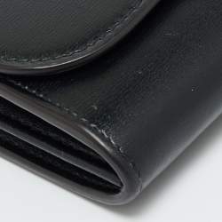 Pre Owned Cartier Panthère de Cartier Black Leather Continental Wallet