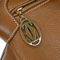 Pre Owned Cartier Brown Marcello Handbag