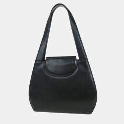 Pre Owned حقيبة يد بانثير جلد سوداء من كارتييه