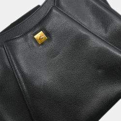 Pre Owned حقيبة يد بانثير جلد سوداء من كارتييه