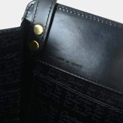 Pre Owned Cartier Sapphire Navy Calfskin Leather Shoulder Bag