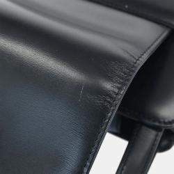 Pre Owned Cartier Sapphire Navy Calfskin Leather Shoulder Bag