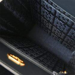 Pre Owned Cartier Sapphire Navy Calfskin Leather Shoulder Bag