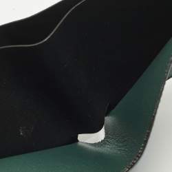 Pre Owned Cartier Must de Cartier Green Leather Bifold Wallet