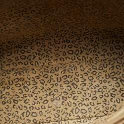 مملوكة مسبقًا Cartier Panthere Brown Glossy Leather Braided Handle Tote