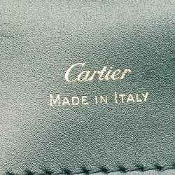 مملوكة مسبقًا Cartier Double C de Cartier Green Leather Shoulder Bag