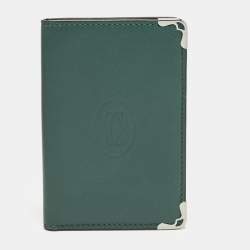 ممل وكة مسبقًا Cartier Must de Cartier Green Leather Card Holder