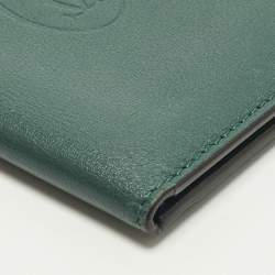 Pre Owned Cartier Must de Cartier Green Leather Card Holder