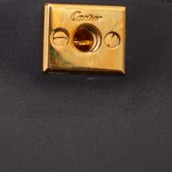 Pre Owned حقيبة كتف كارتتييه بانثر جلد أسود بيد علوية