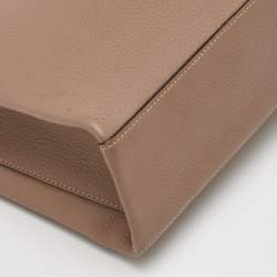 Pre Owned حقيبة كتف كارتييه كلاسيكية سلسلة جلد بيج وبراءات الاختراع وثعبان كارتييه النسائية