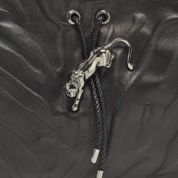 Pre Owned حقيبة هوبو كارتييه بانثير دو كارتييه جلد أسود