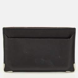 Pre Owned Cartier Must de Cartier Black Leather Card Holder