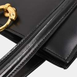 Pre Owned Cartier Black Leather Panthere Tote Handbag