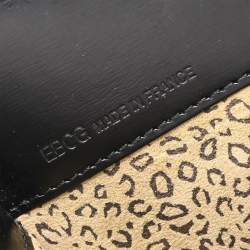 Pre Owned Cartier Black Leather Panthere Tote Handbag