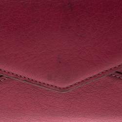 Pre Owned Cartier Pink Leather Les Must Envelope Trifold Wallet