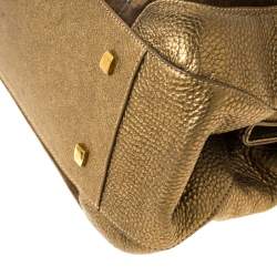 مملوكة مسبقًا حقيبة كتف كارتييه لا دونا جلد وسويدي ذهبي